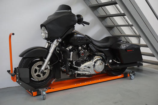 🔥Motorcycle Dolly Mover with wheel chock gallery 2
