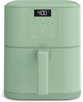 6 Qt Slim Air Fryer,  Adjustable Temperature, 6 Preset Cooking Options, 60 Min Auto Shutoff w Audible Tone, 5lb Capacity