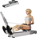 ER7 Self-Powered Rowing Machine, Magnetic Folding Rowing Machine for Home with 32 Resistance Levels, Quiet Dual Rail Foldable Rower for Full Body Workout