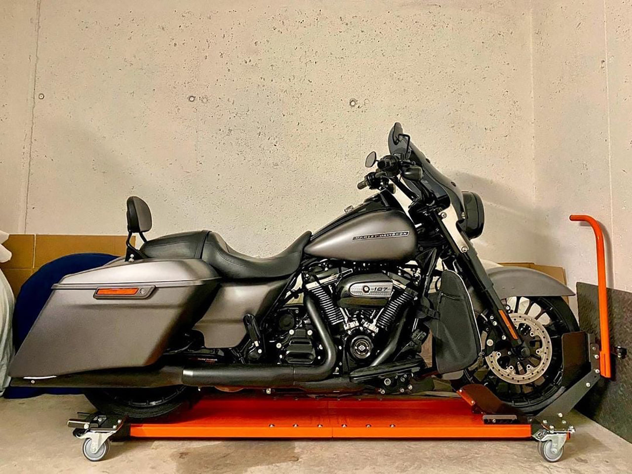 🔥Motorcycle Dolly Mover with wheel chock gallery 1