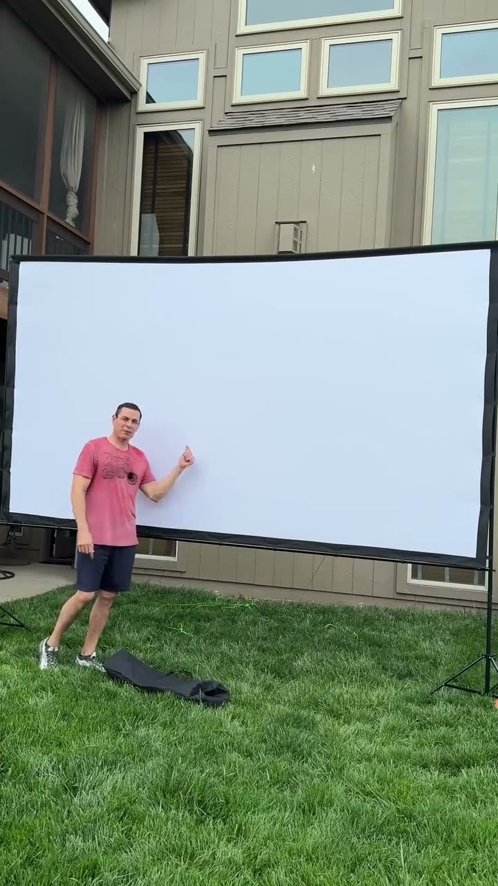 Easy-View Portable Projector Screen for Indoor and Outdoor Movies detail 3