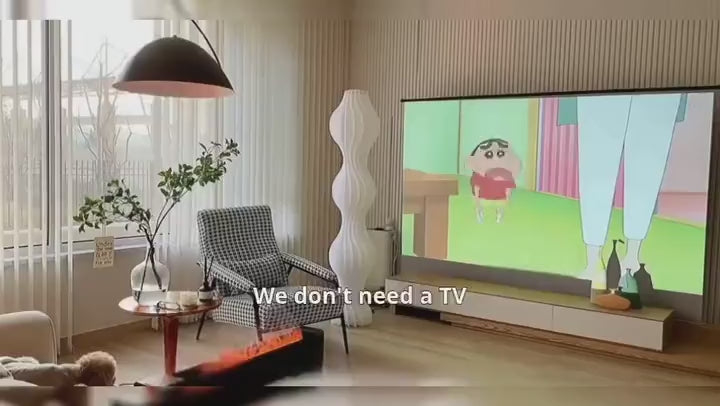 Easy-View Portable Projector Screen for Indoor and Outdoor Movies demonstration