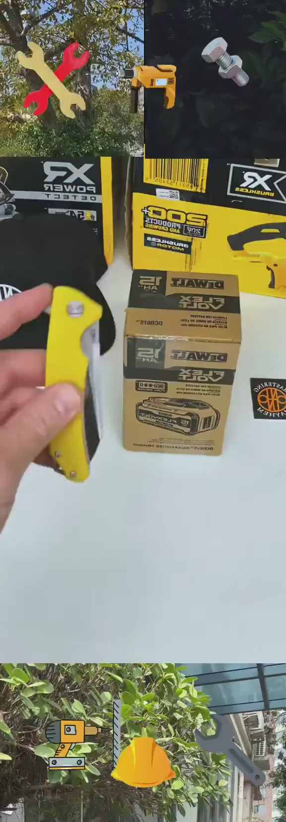 8.0Ah Lithium Replacement Battery 2-Pack Compatible with DeWalt 20V Tools demonstration